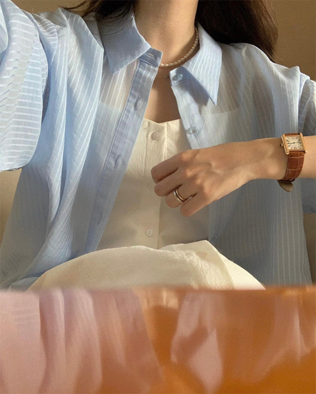 Paul stripe shirt-3col