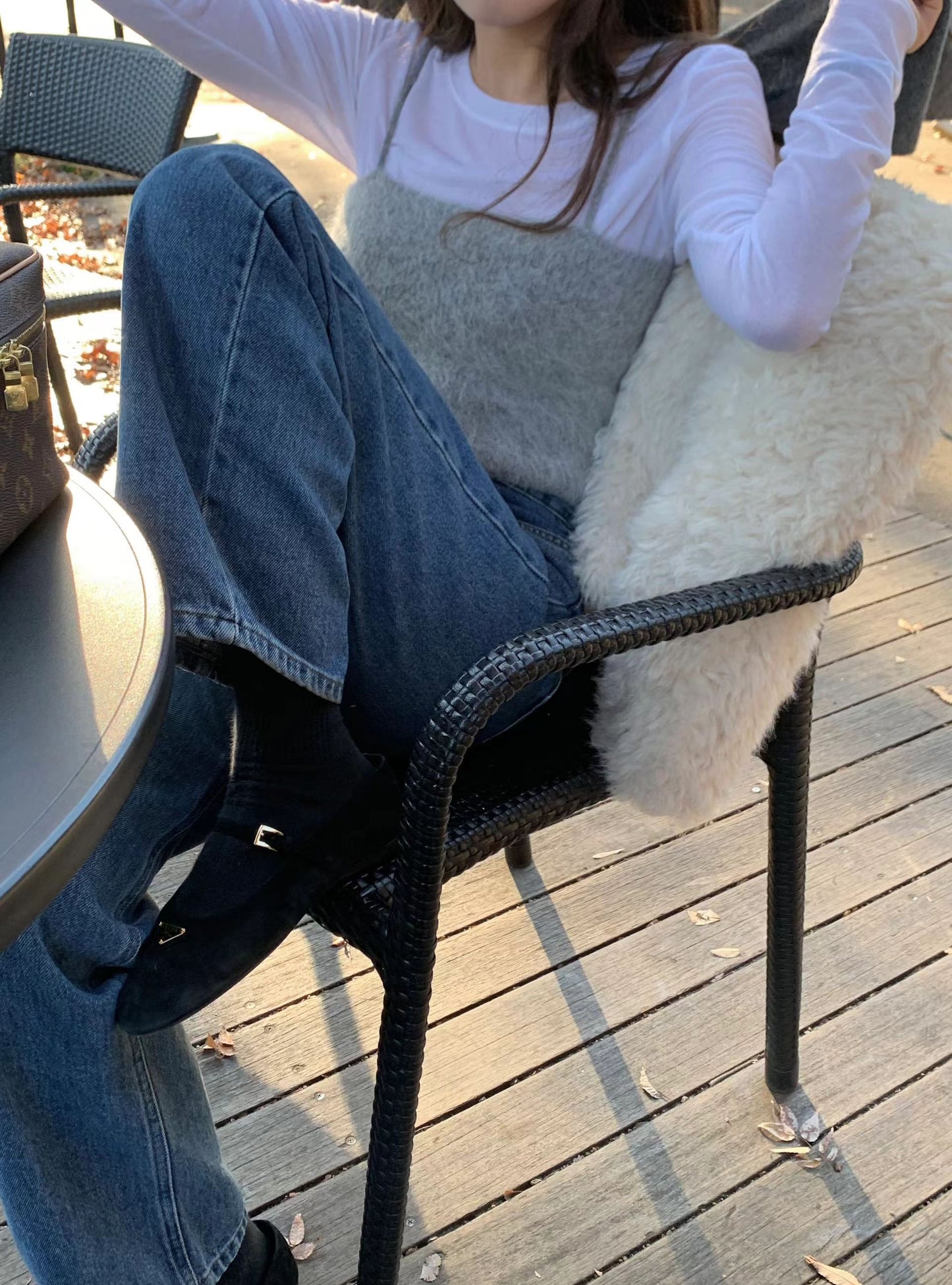 Ounce hairly alpaca bustier-2col