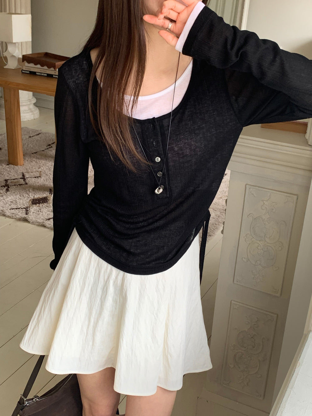 veil string T-4col