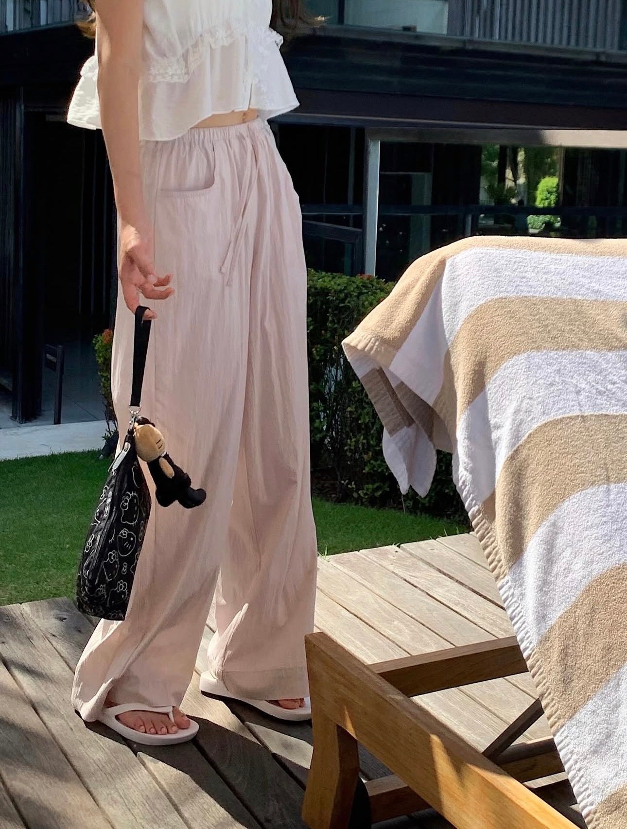 liter blusher nylon pants-3col