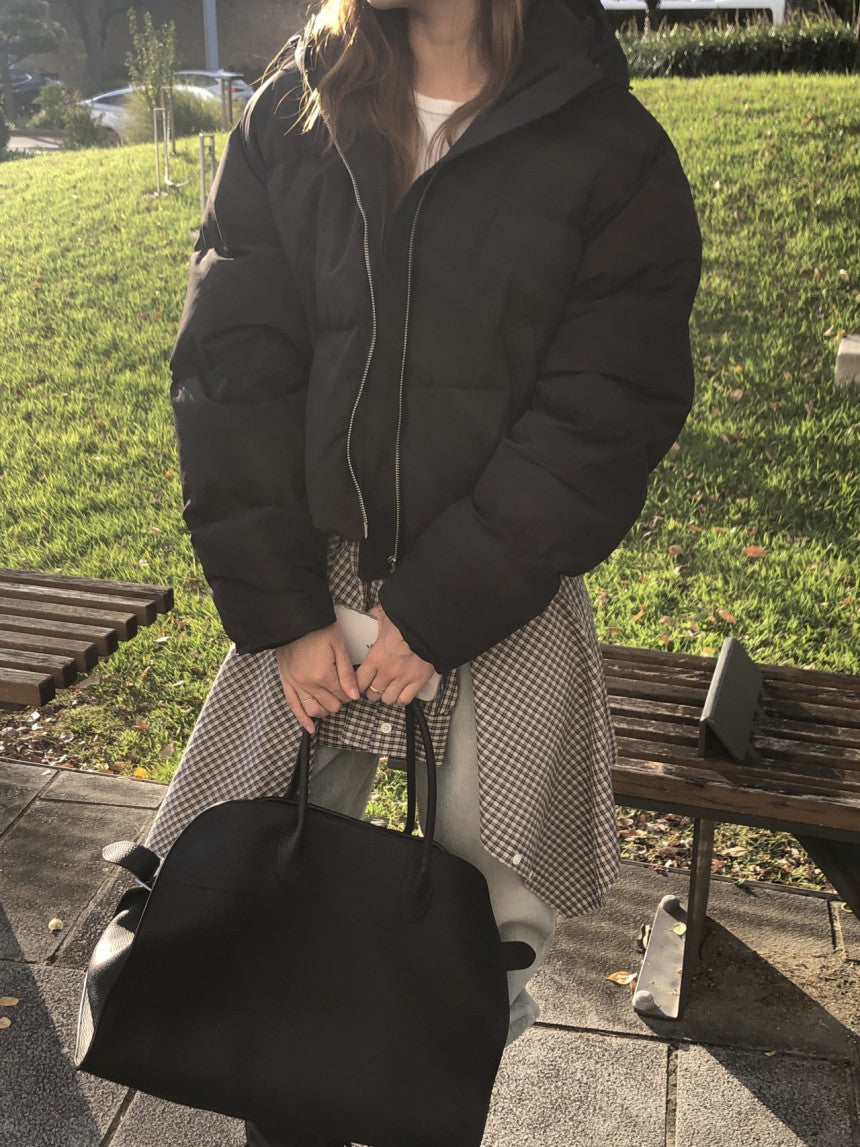 Noa hood duck down padding-3col