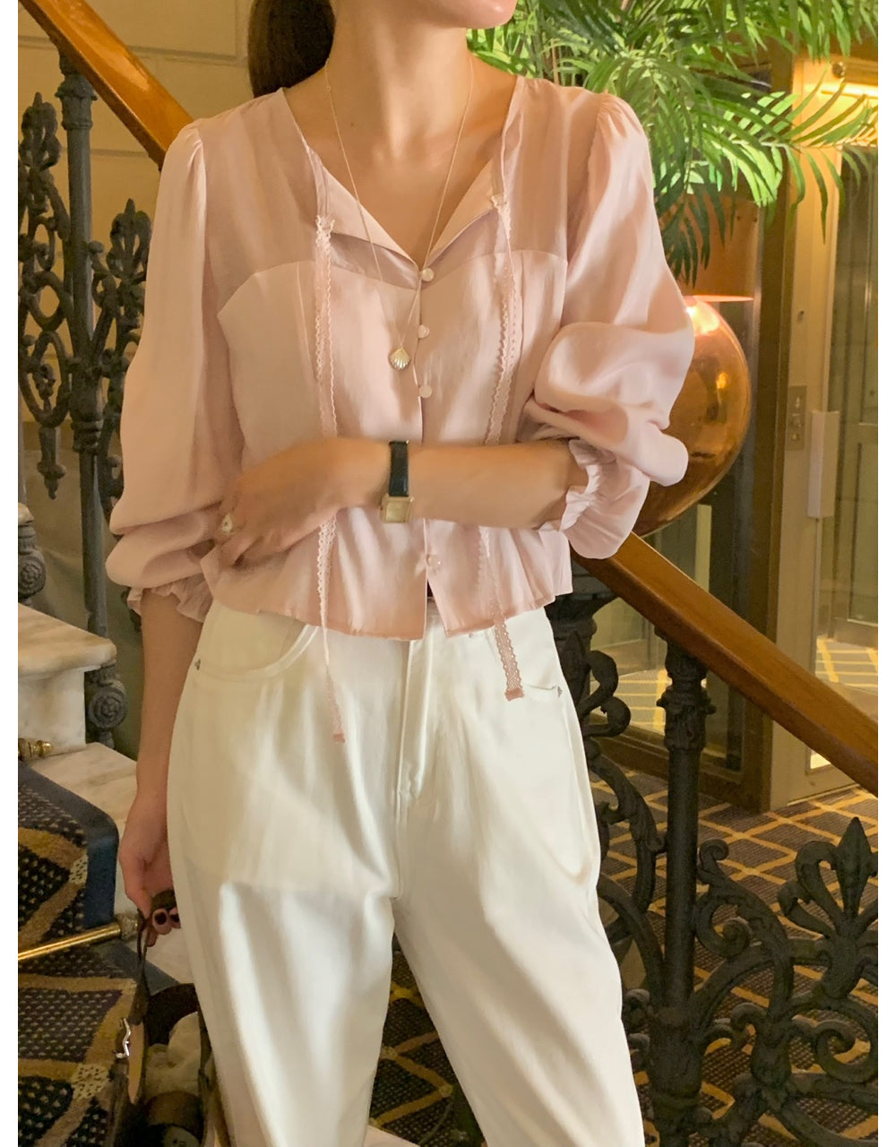 Shining blouse-3col