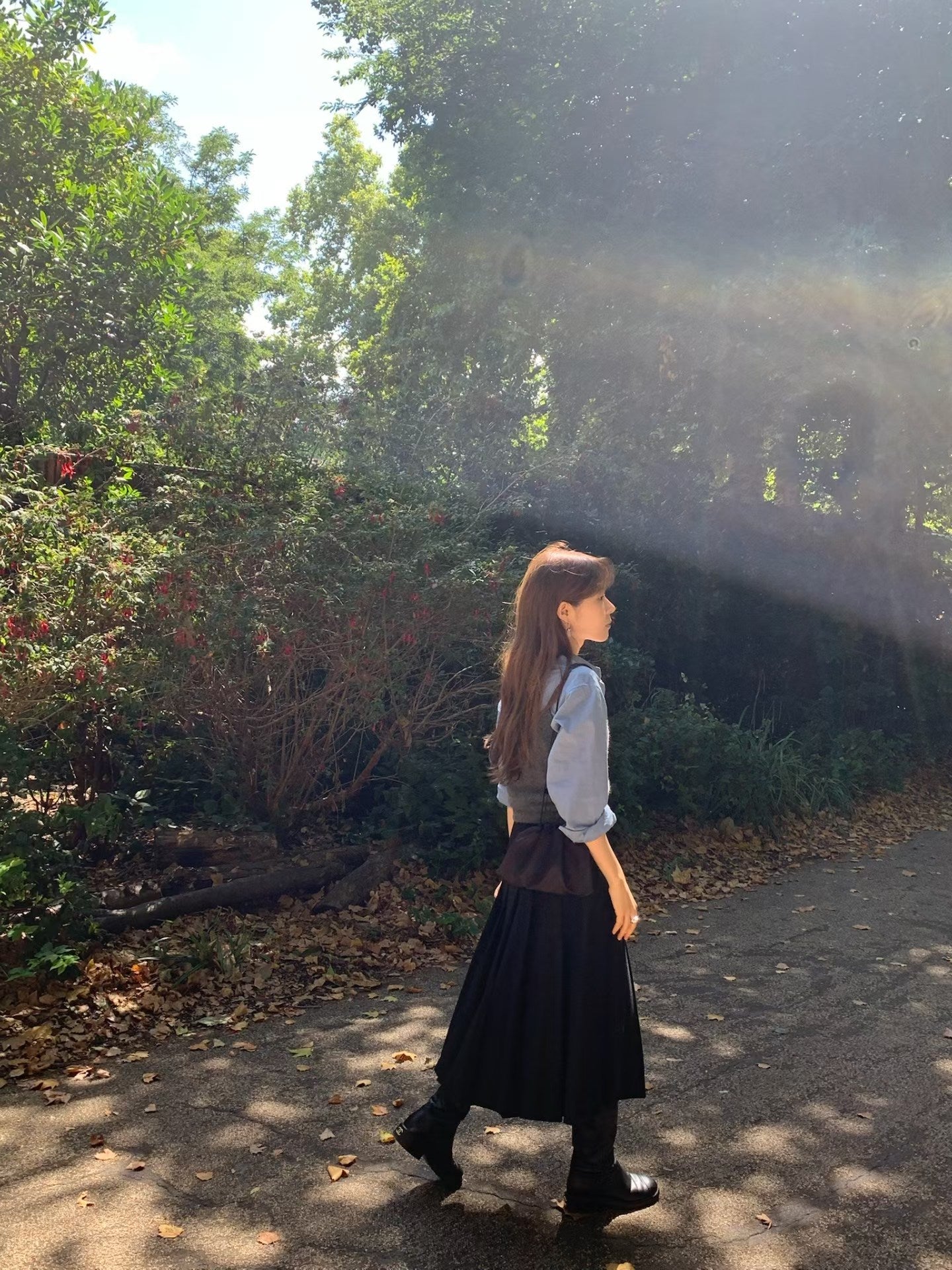 Ounce hey pleats skirt-2col