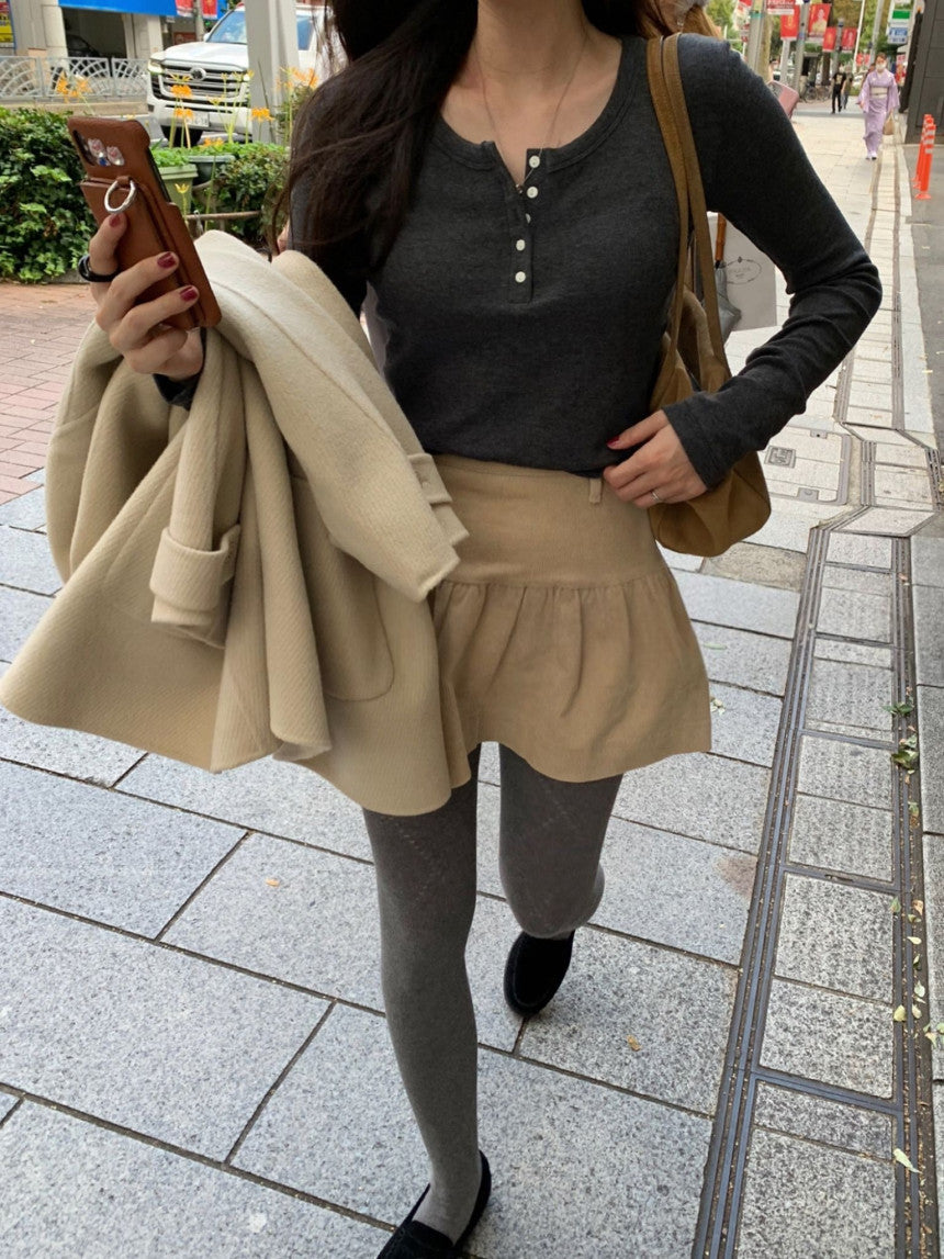 button winter T-4col