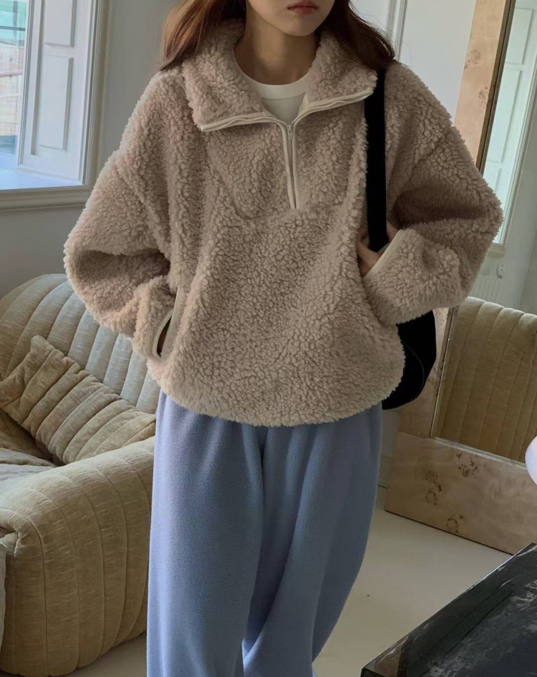 uug half zip up-2col