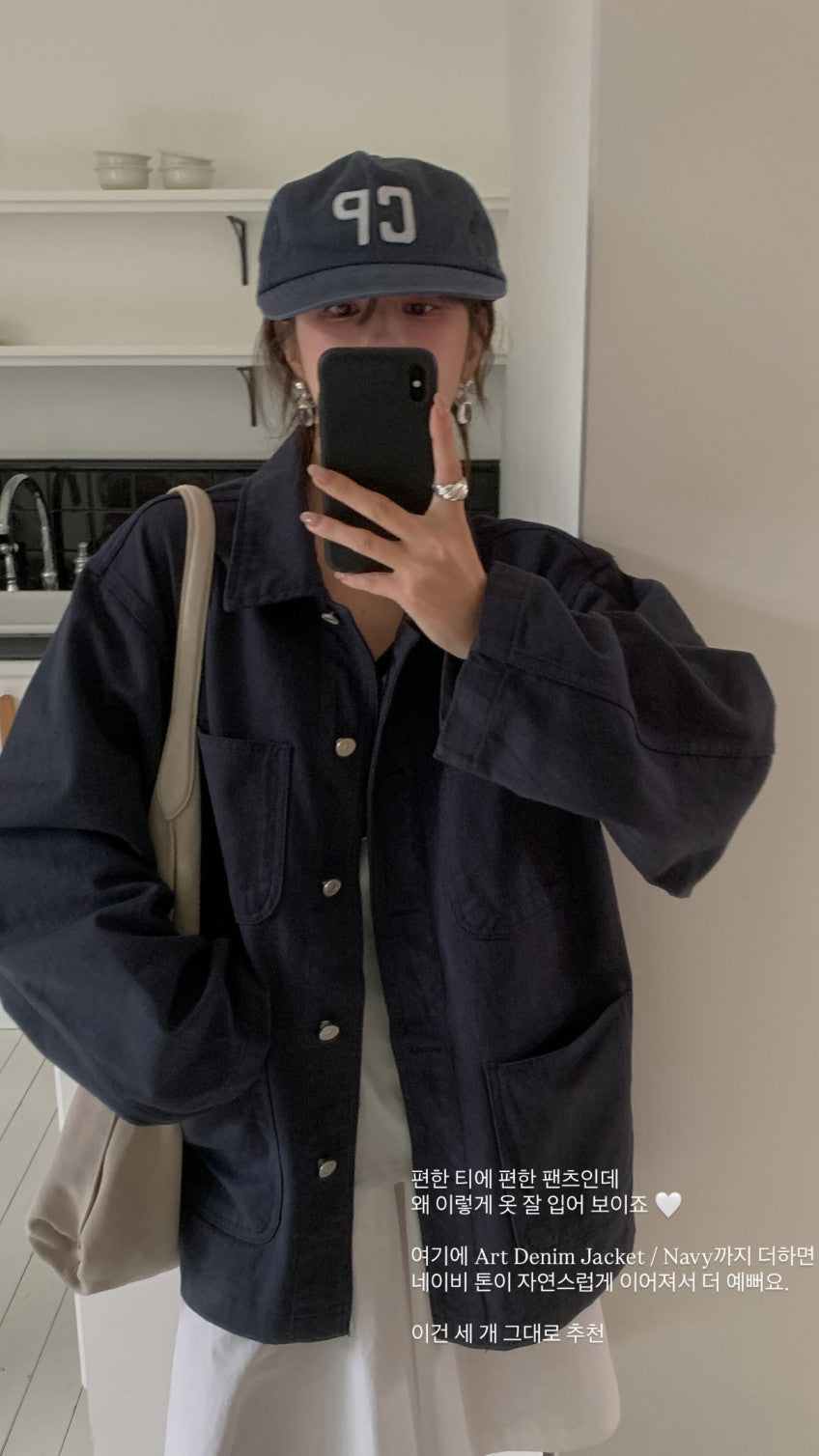 Art denim jacket-3col