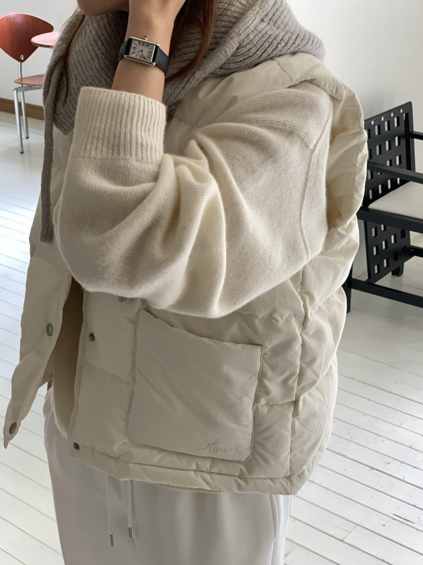 Bloom duckdown vest-3col