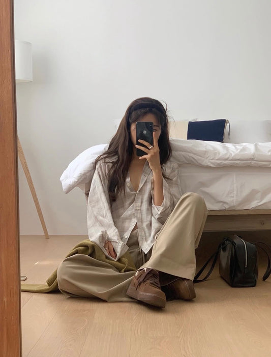 liter bruni check shirt
