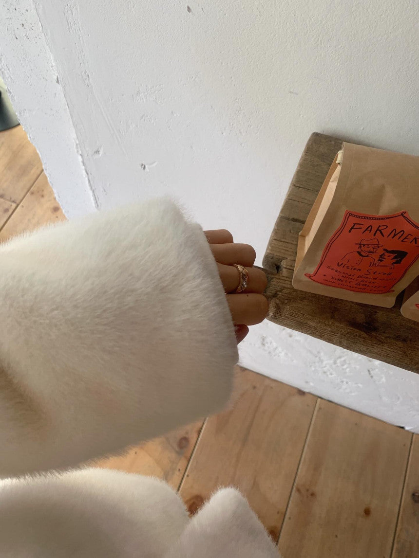 liter sand mink fur jacket-2col