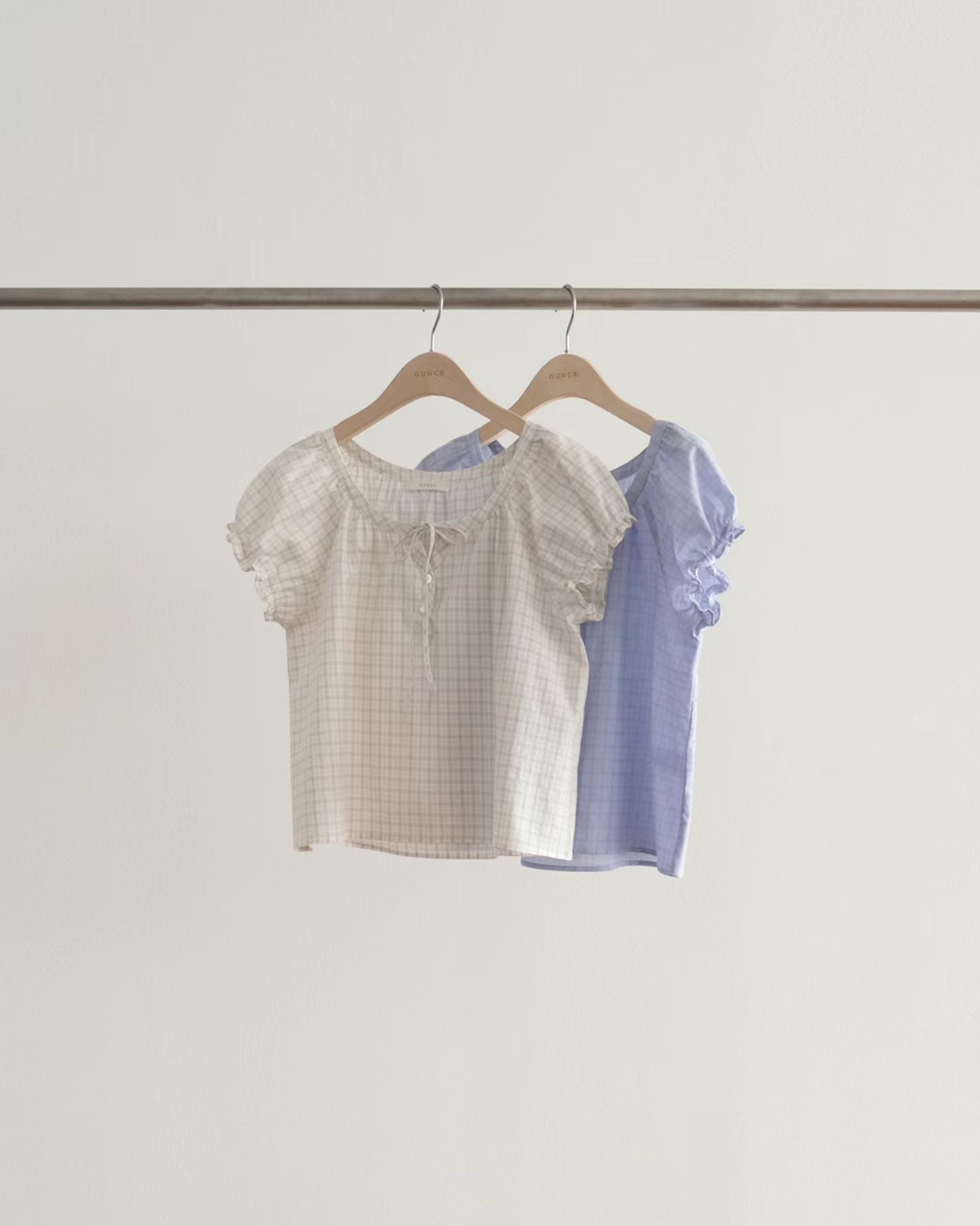 Ounce auto check blouse-2col