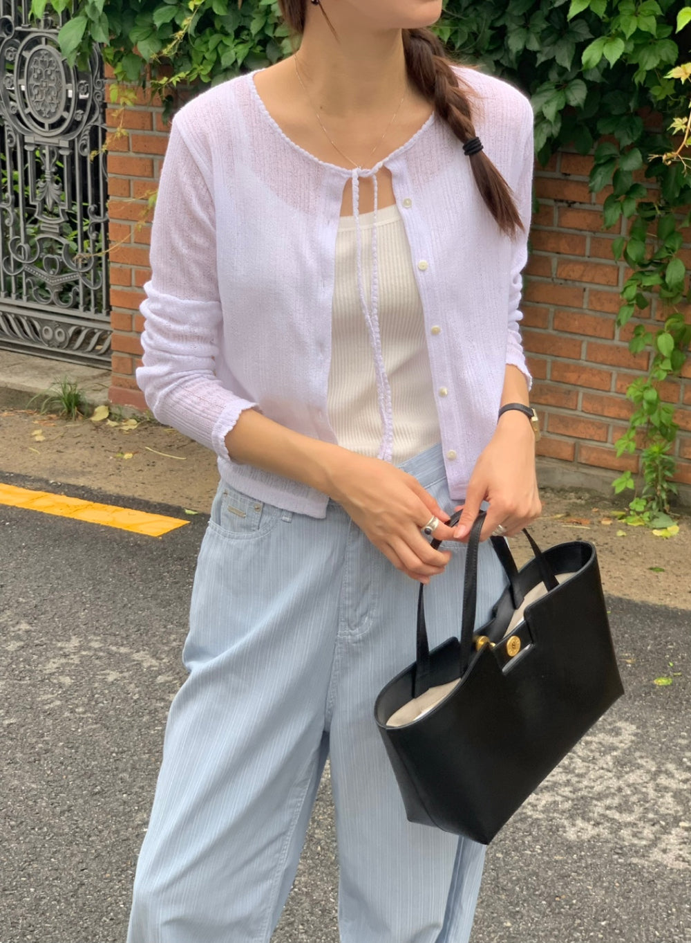 fuzzy cardigan-3col