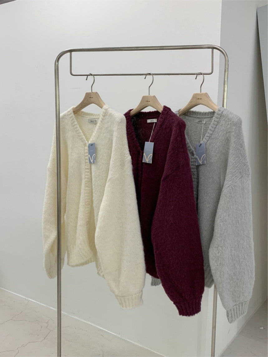 long brush cardigan-3col