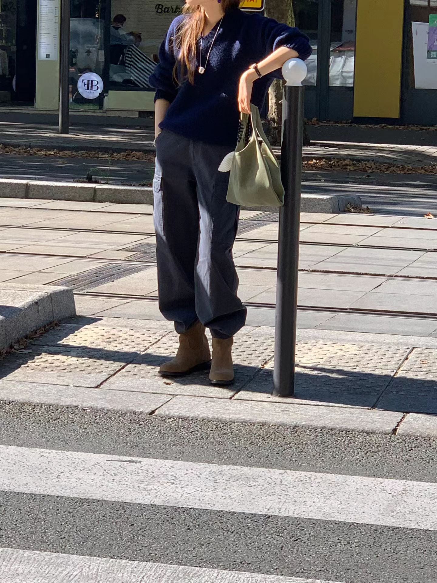 Ounce washing pocket cargo pants-2col