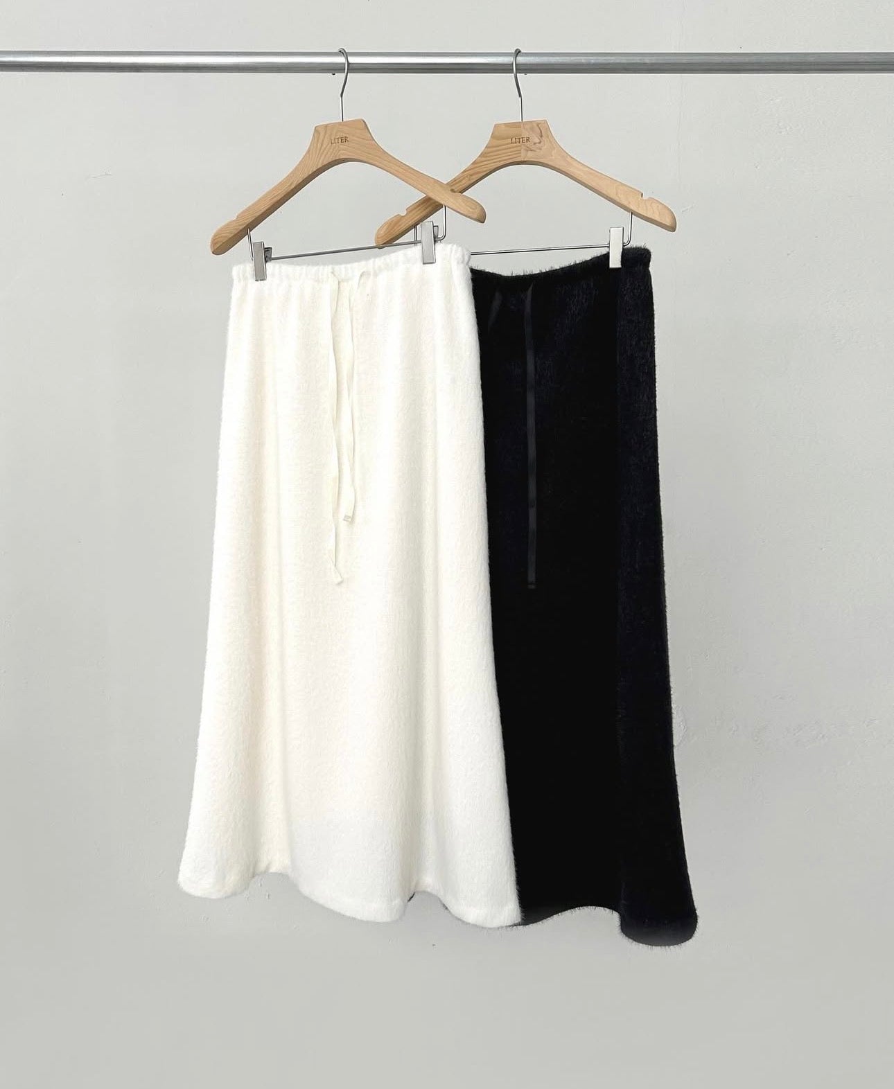 liter sana fur flare skirt-2col