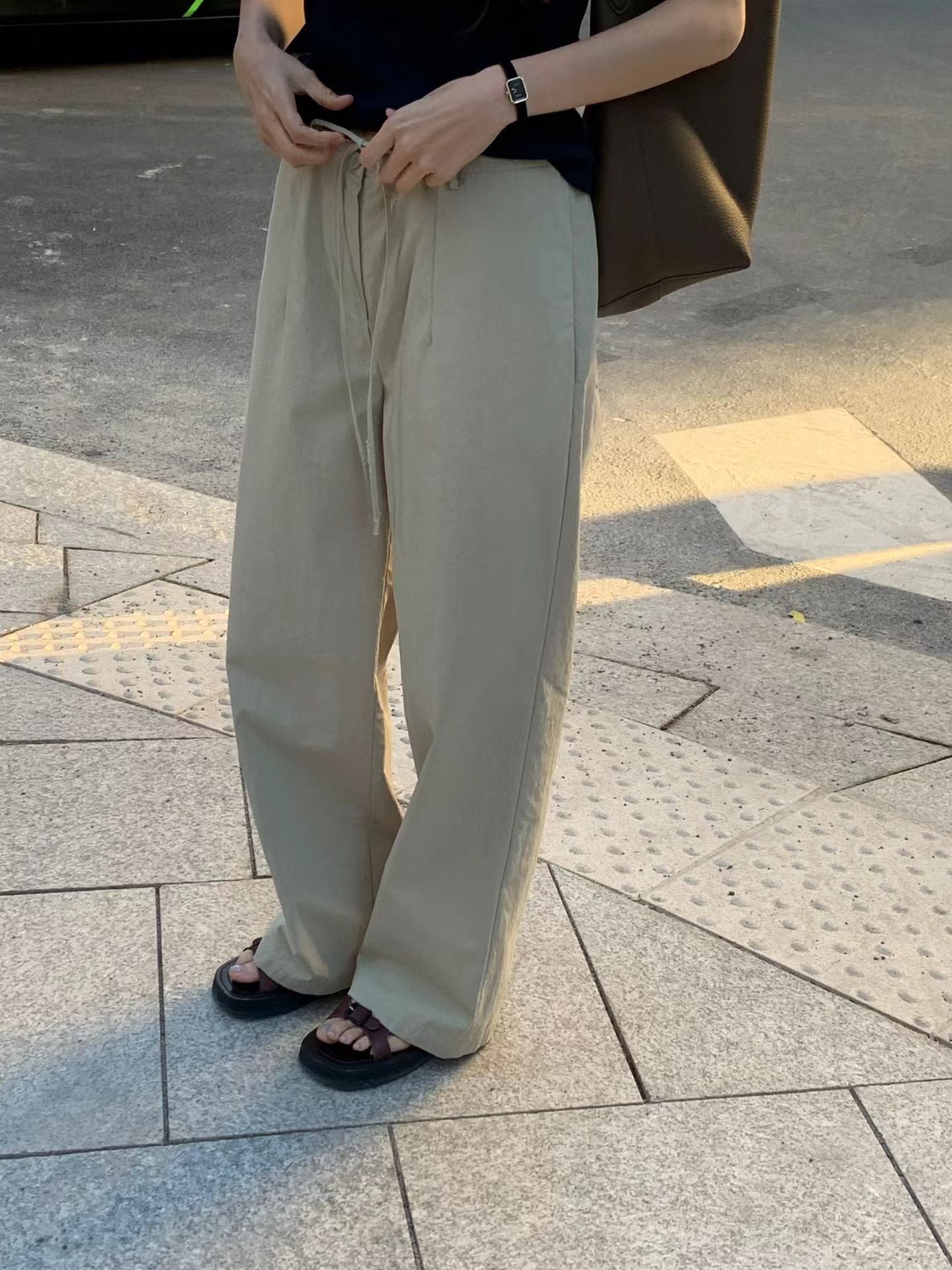 Ounce code string pants-3col