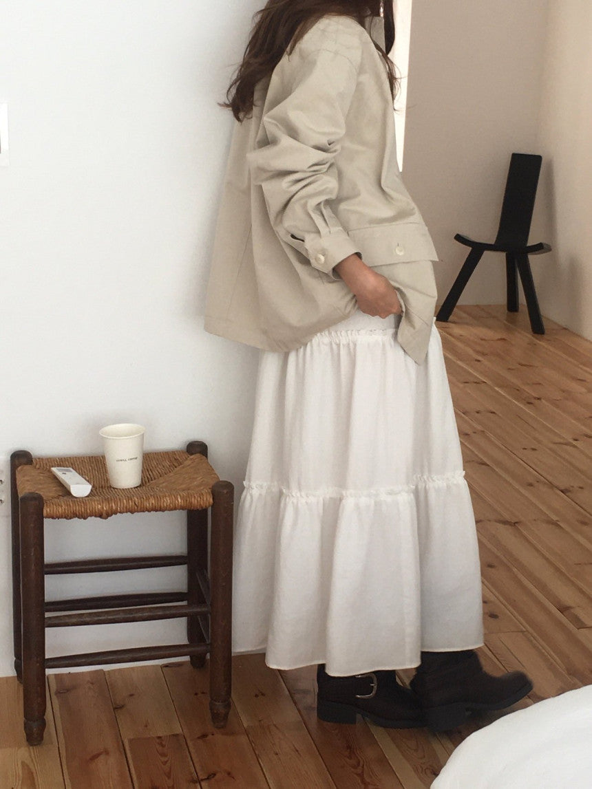 Glebe cotton bomber jacket-2col