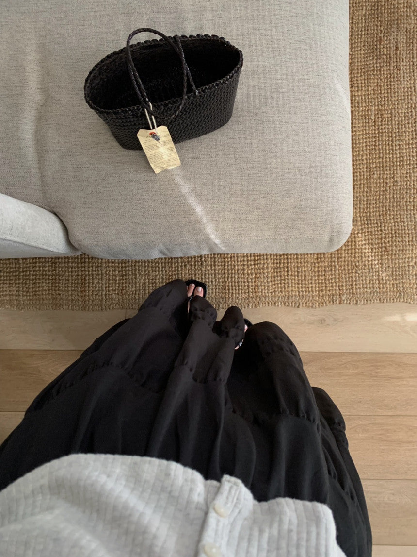 liter anna teard long skirt-2col