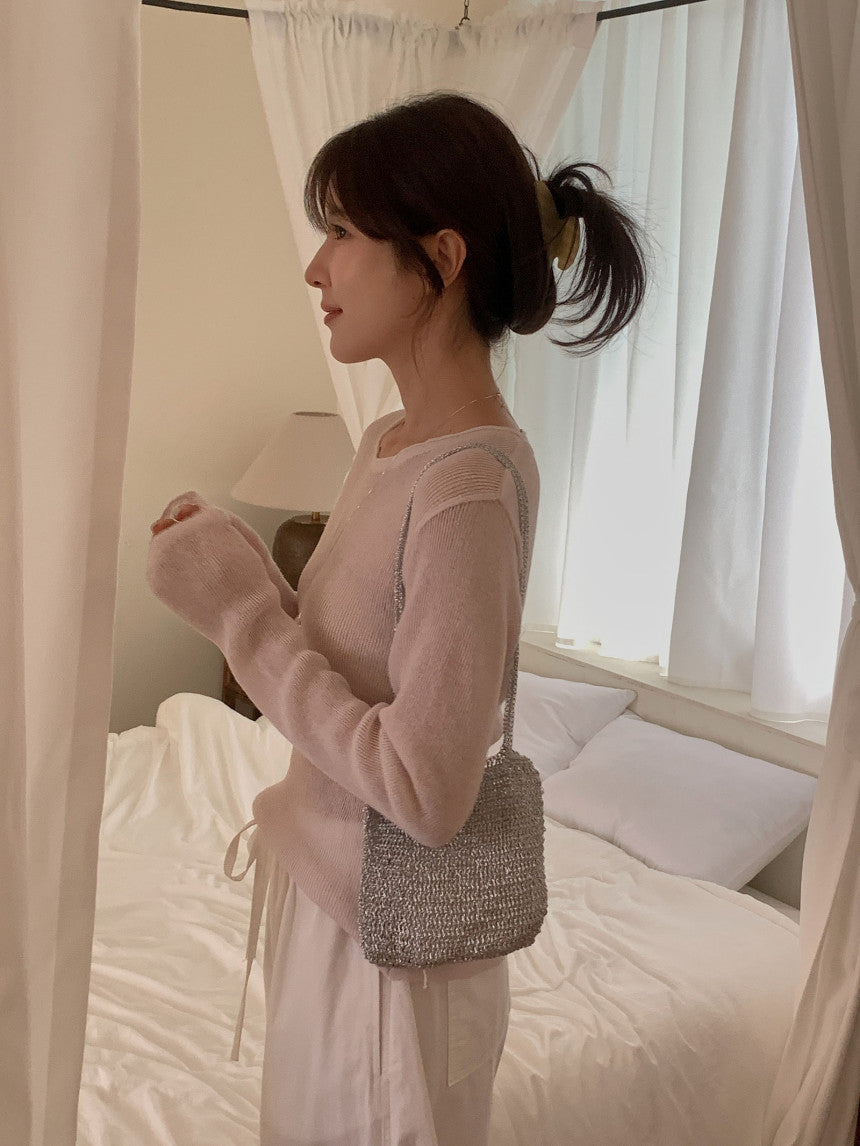 Nudy rib linen knit-4col