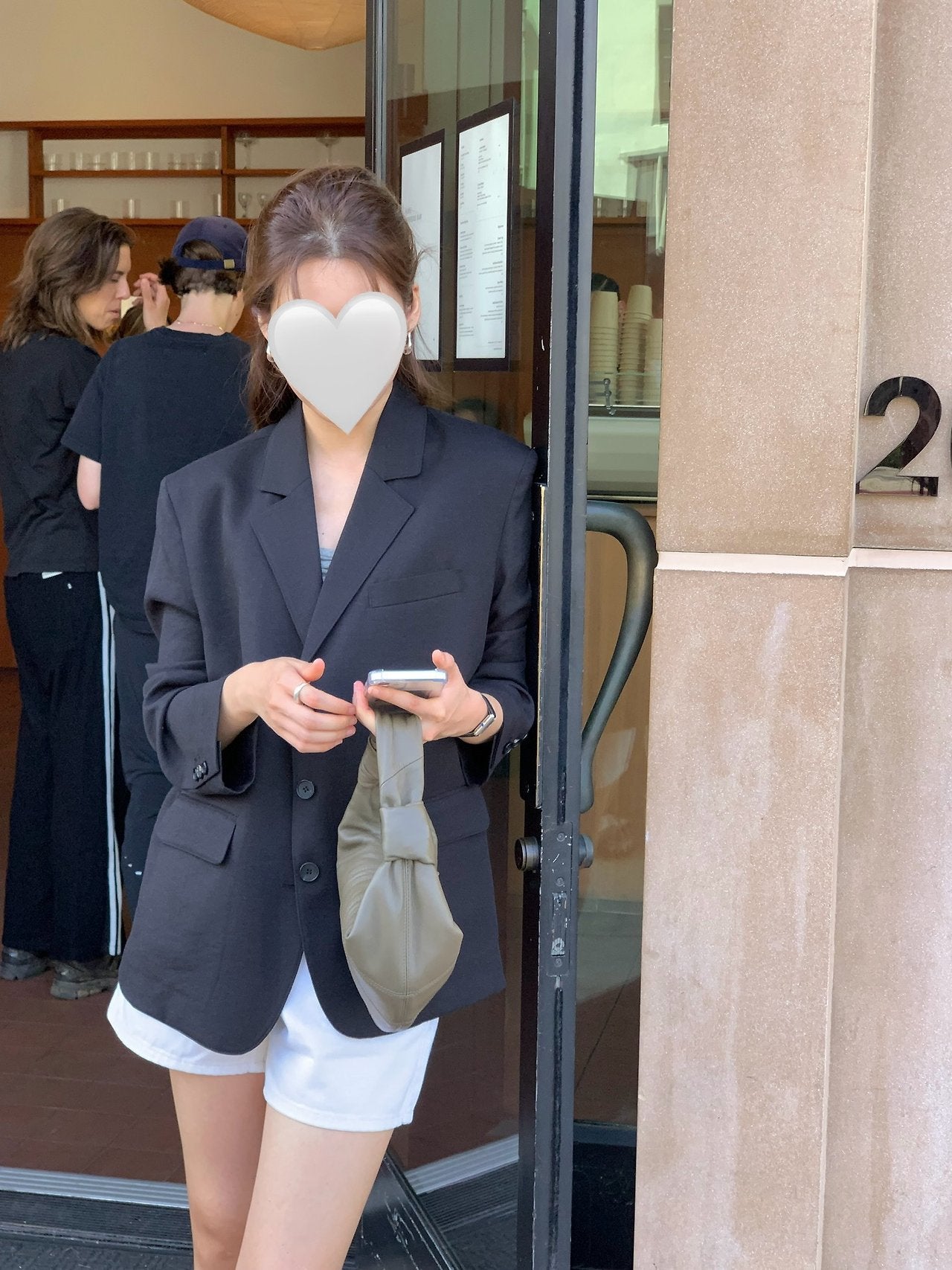 Mago linen blazer-2col