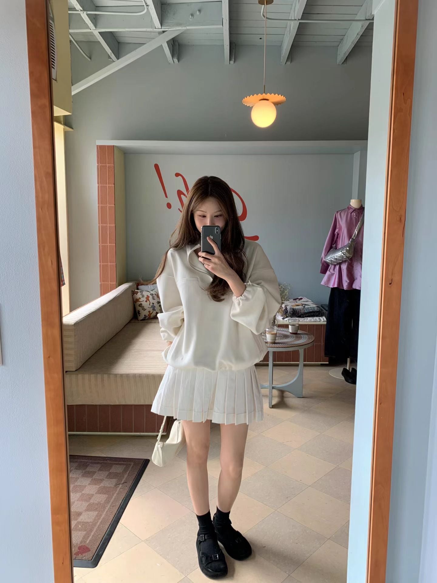 Ounce mini pleats skirt