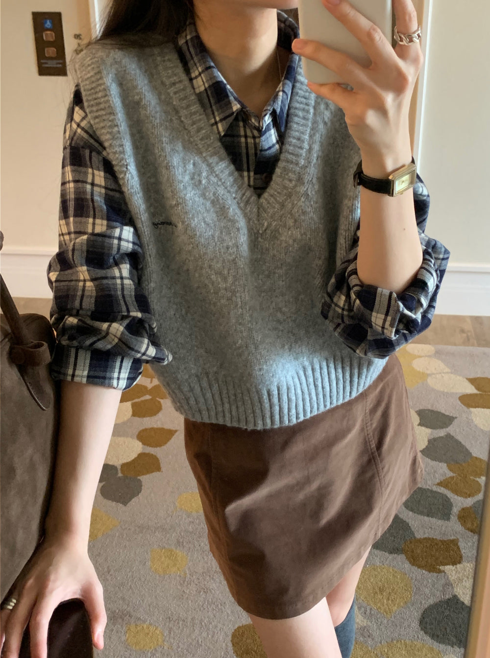 tint check gimo shirt-2col