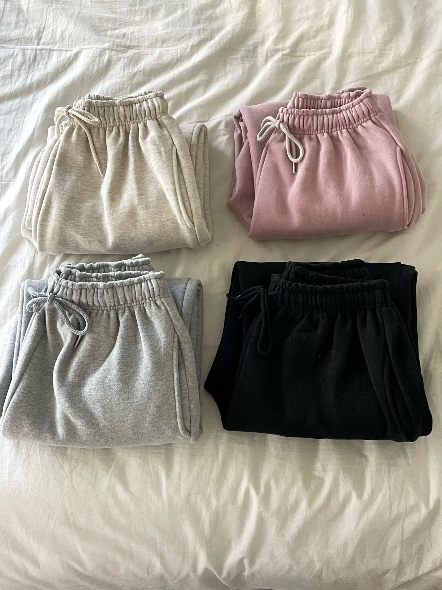 slow gimo joggerpants&hood zip up-4col