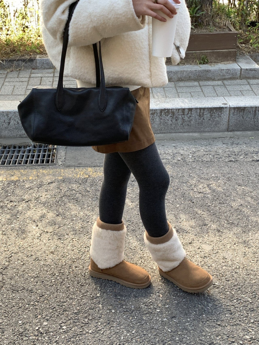 Eirin suede mini skirt-2col