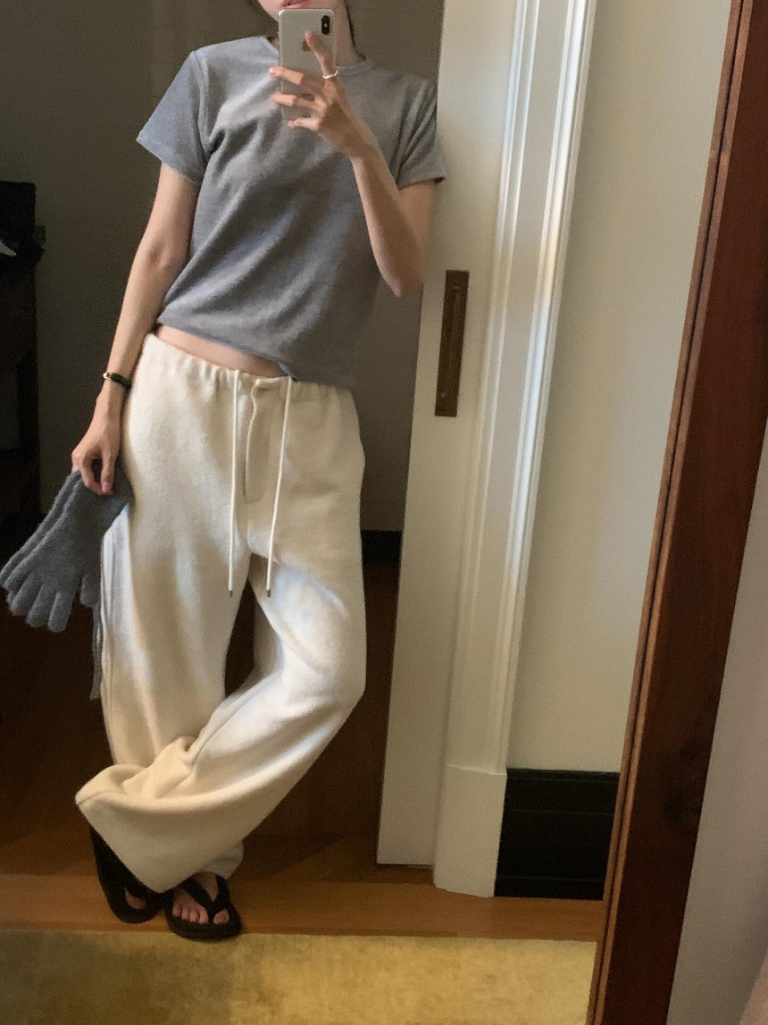 roi wool banding pants-3col