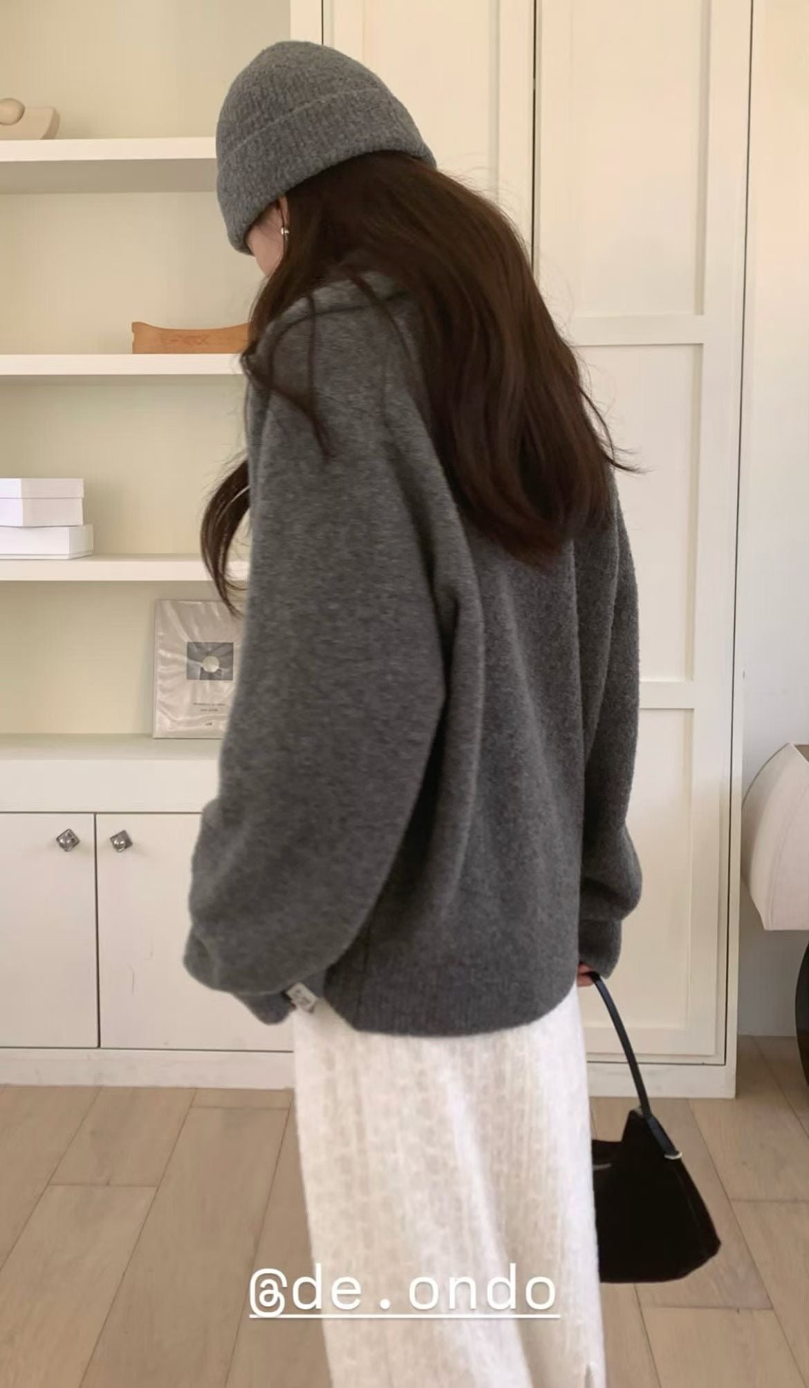 deondo newbe wool boucle round knit-4col