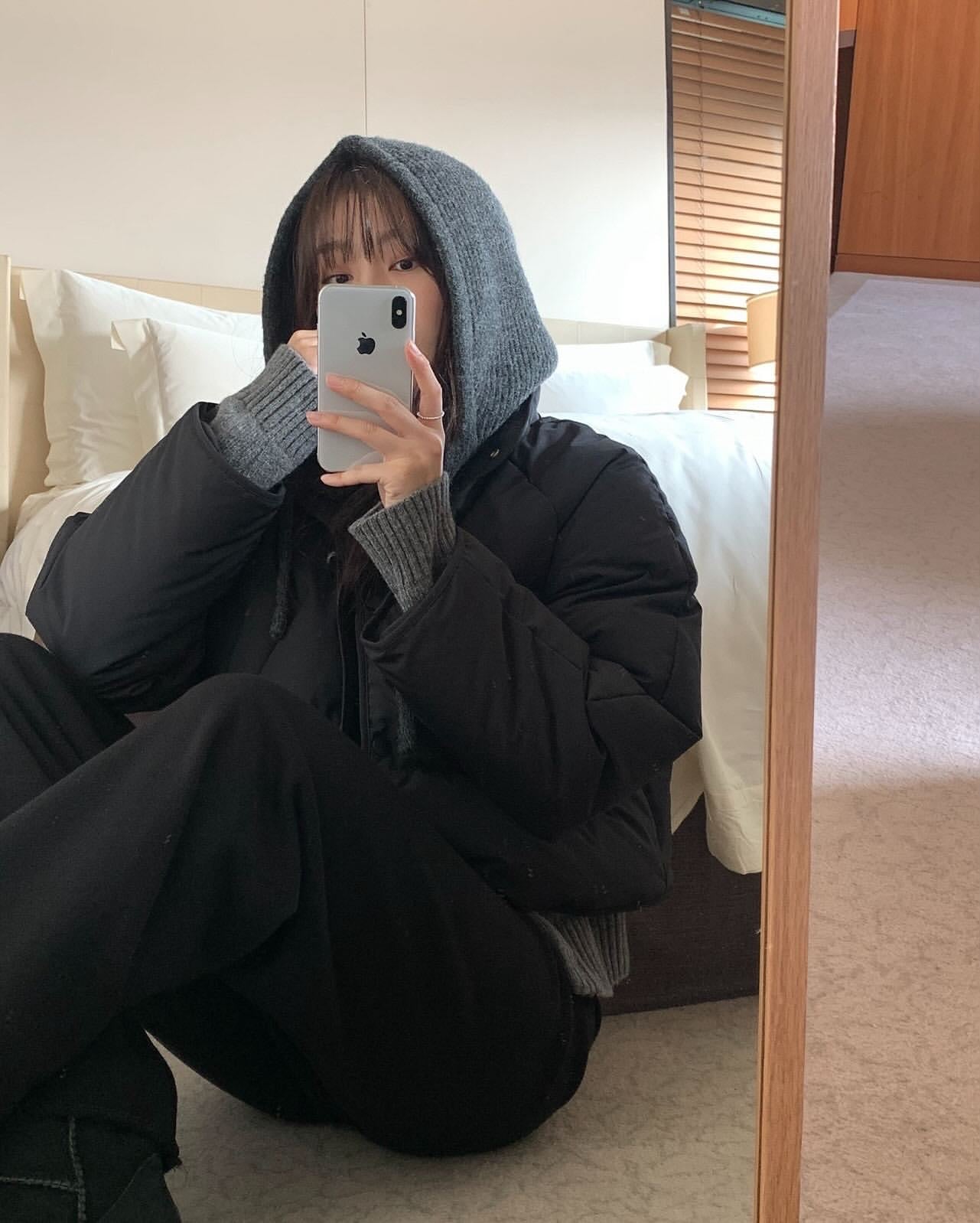 Carol goosedown short padding-2col