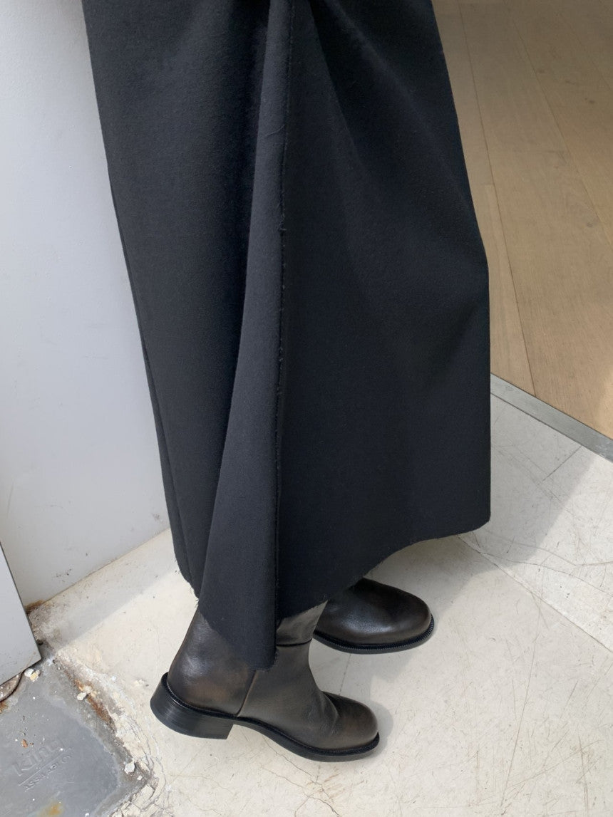 Mone wool flare skirt-2col