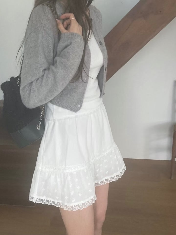 Murphy lace skirt-2col