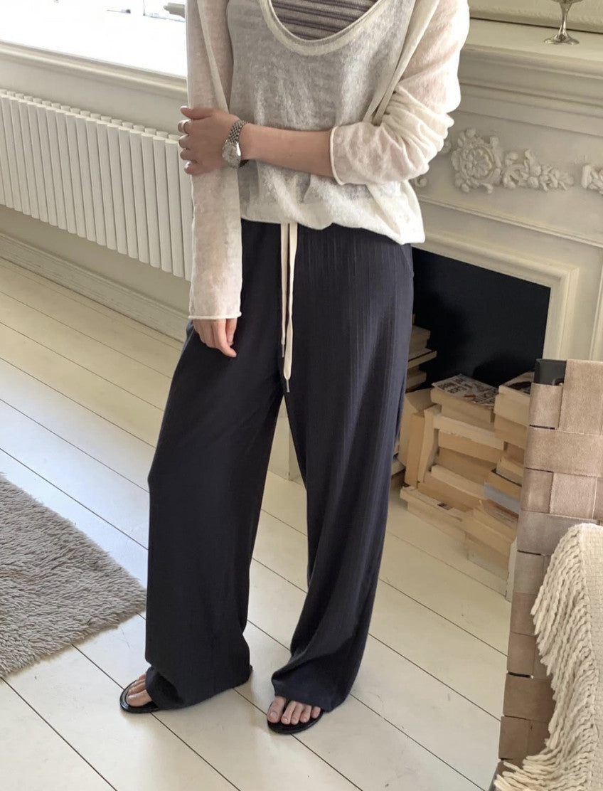 summer rib pants-4col