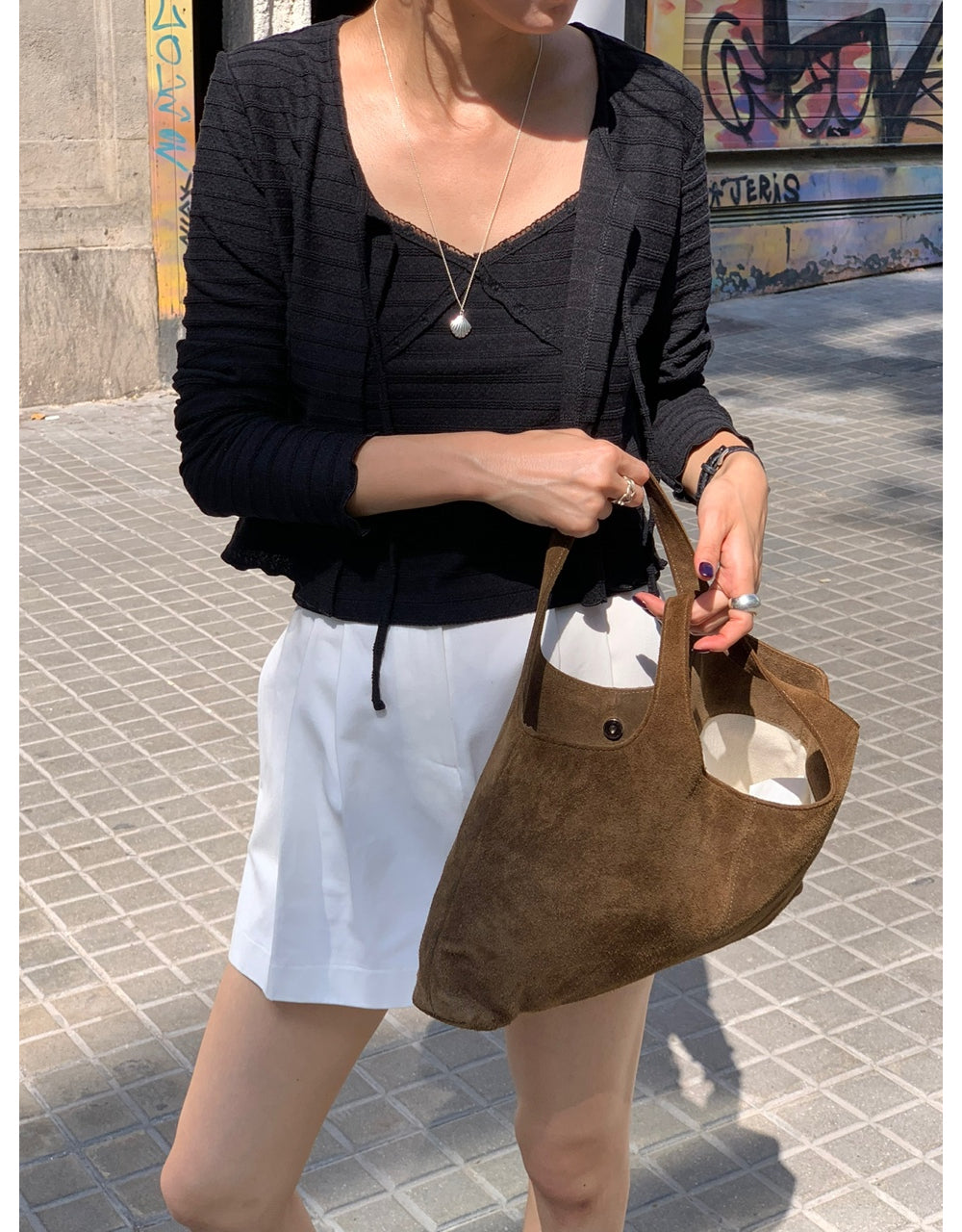 Olivia sleeveless&cardigan set-3col