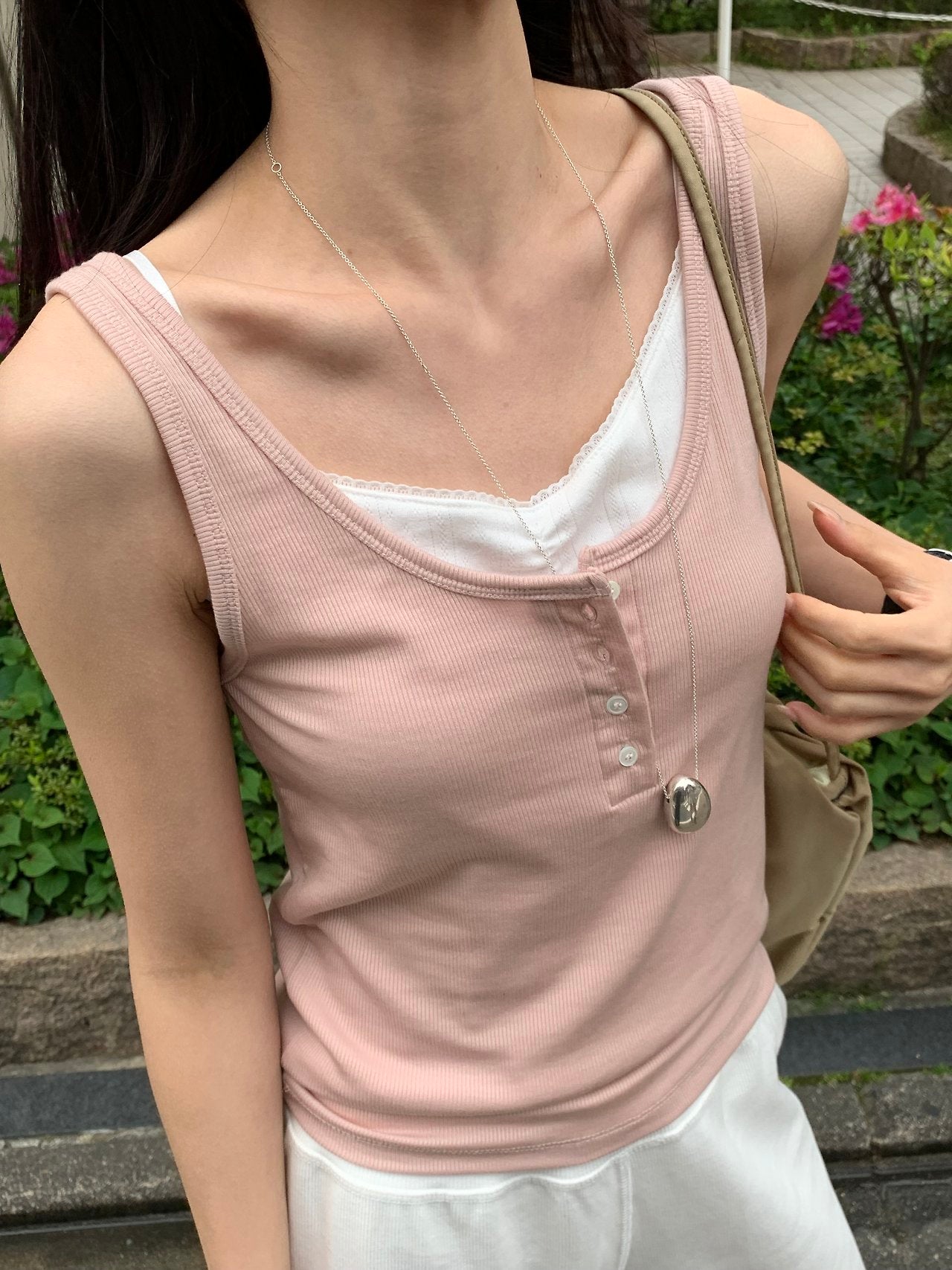 Loe henley neck sleeveless-3col