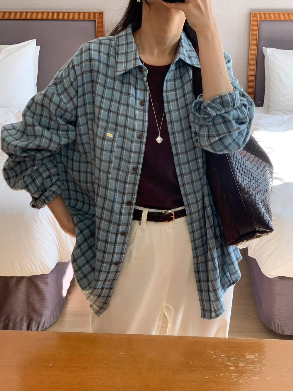 tint check gimo shirt-2col