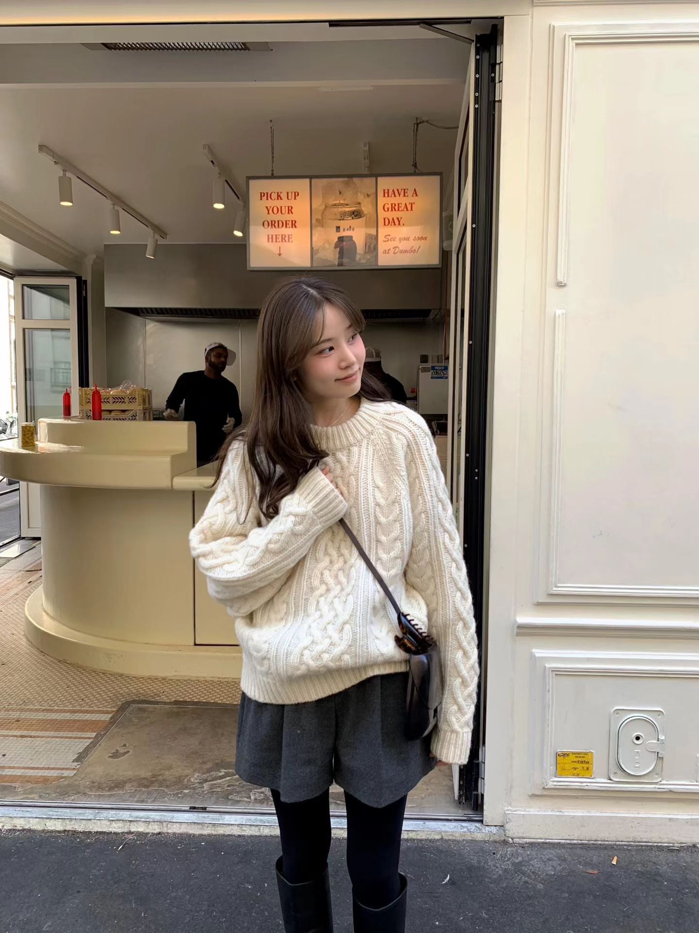 Ounce margo wool cable knit-2col