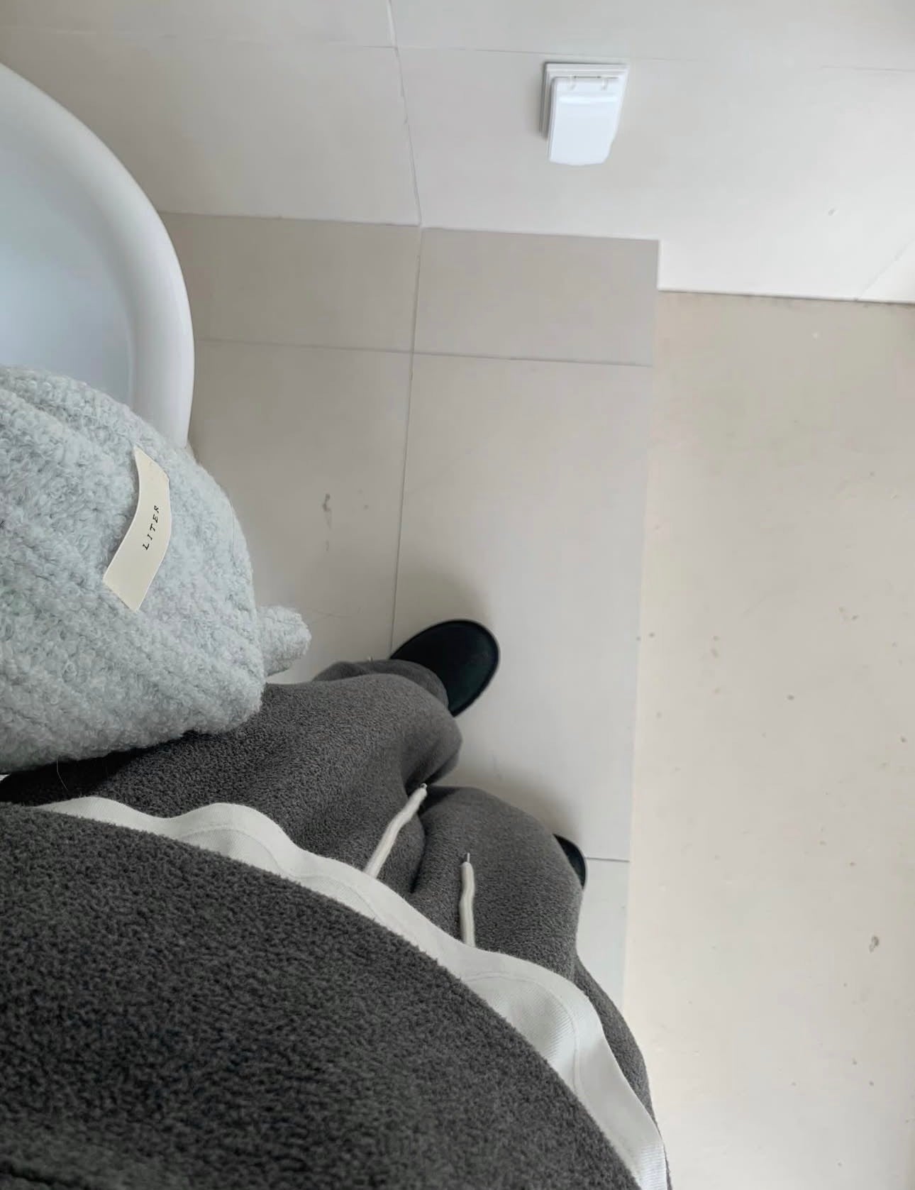 liter snow 2way fleece straight pants-2col