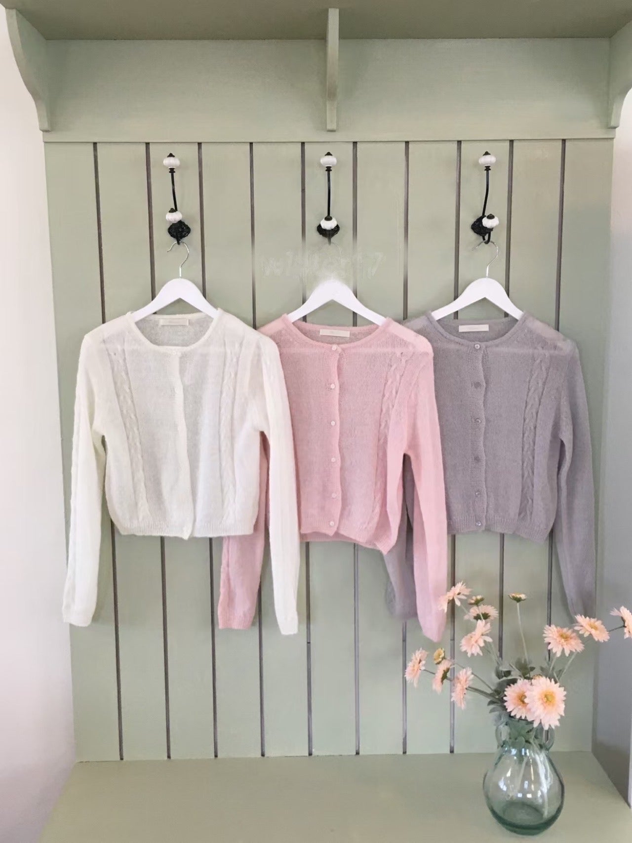 Kitty alpaca twisted cardigan-3col