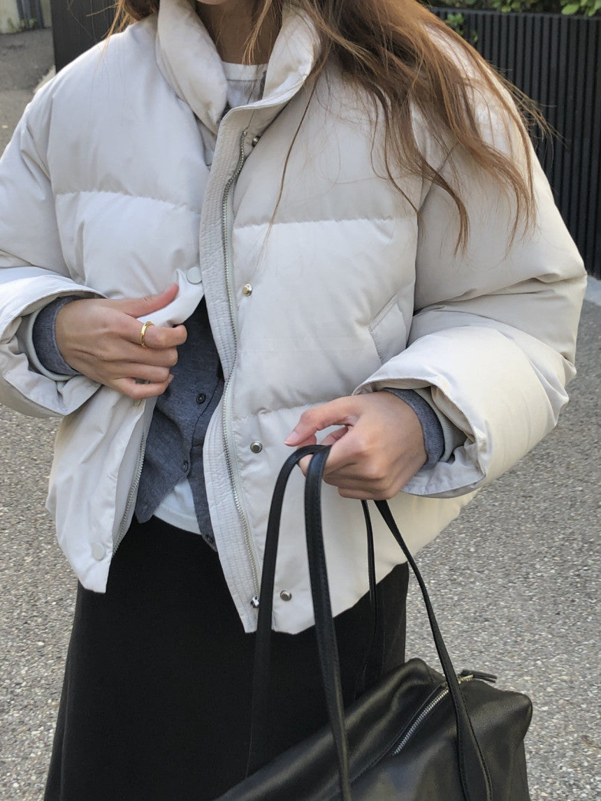 Basel duckdown short padding-3col