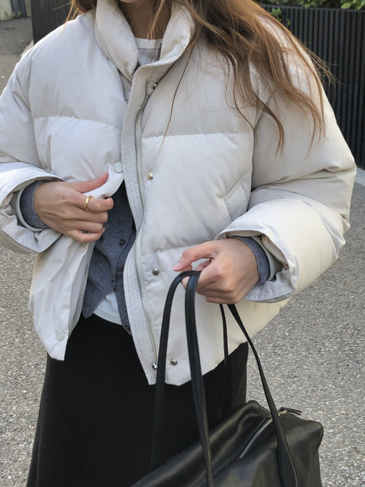 Basel duckdown short padding-3col