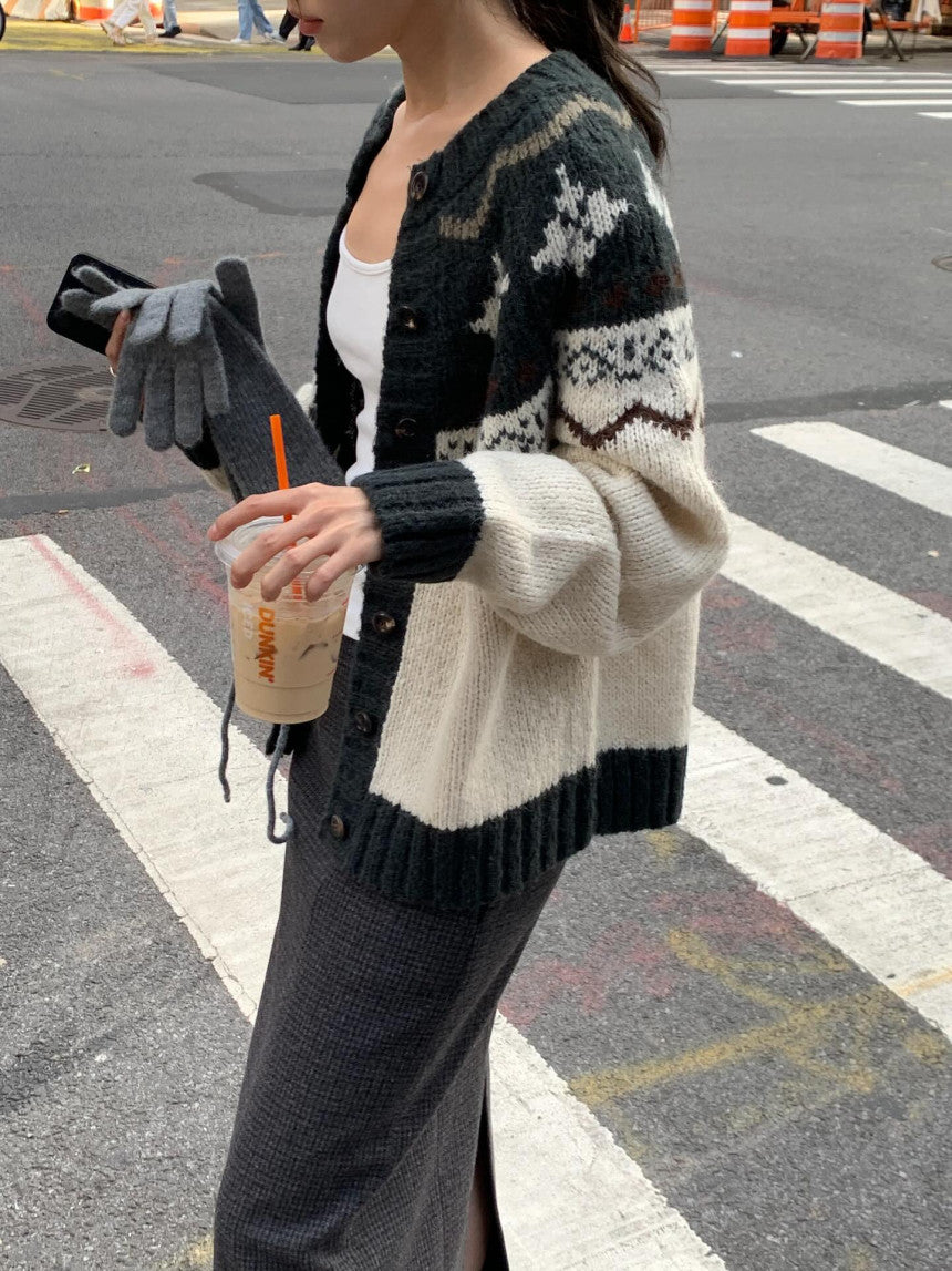 Sola wool check skirt