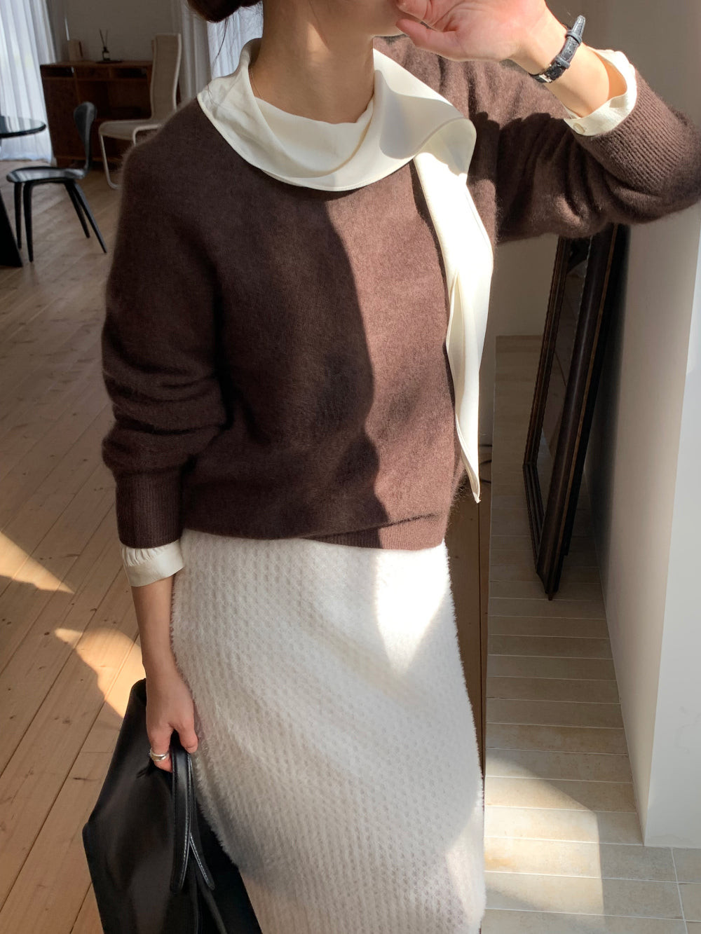 house tie blouse-3col