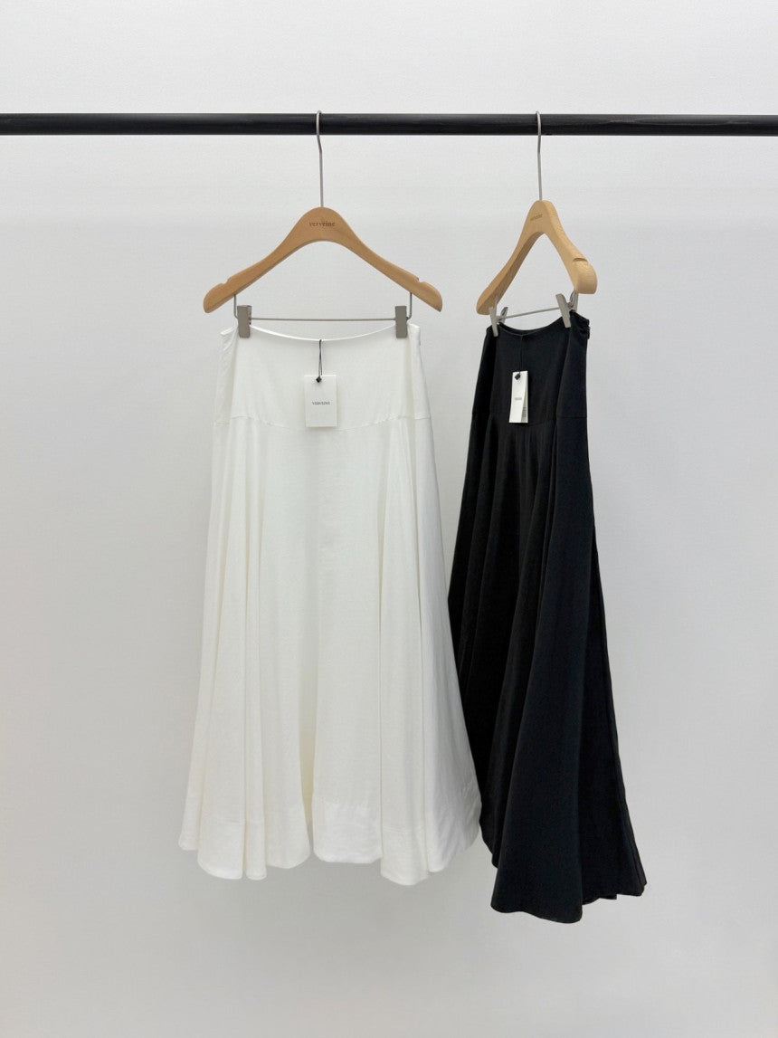 Firenze long flare skirt-2col