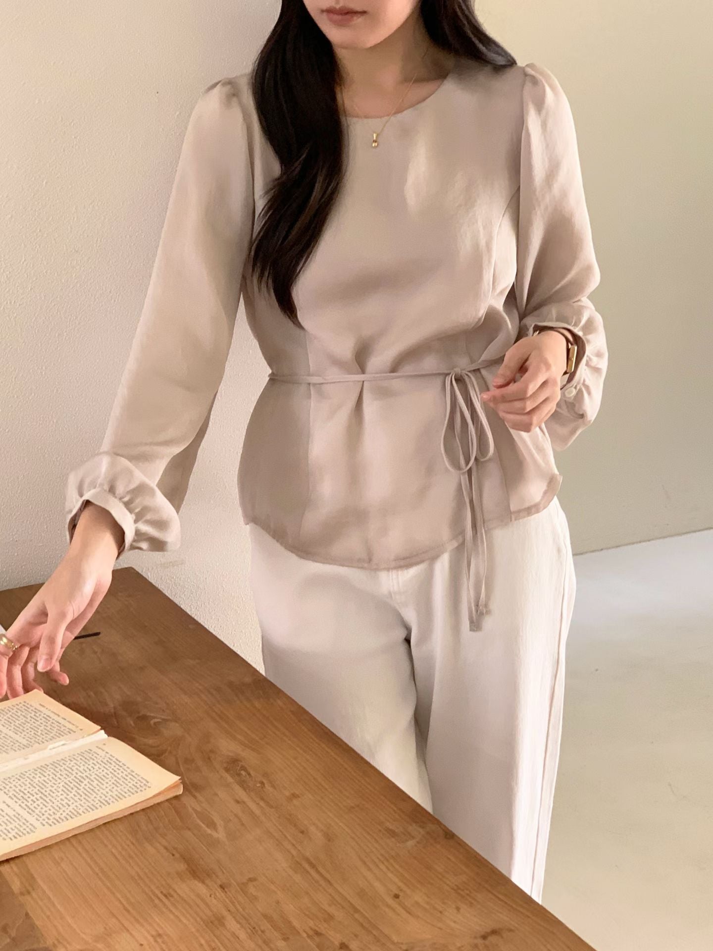 dear satin blouse-3col