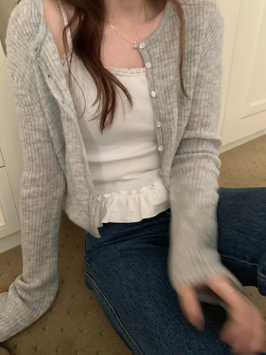 Raul rib cardigan-3col