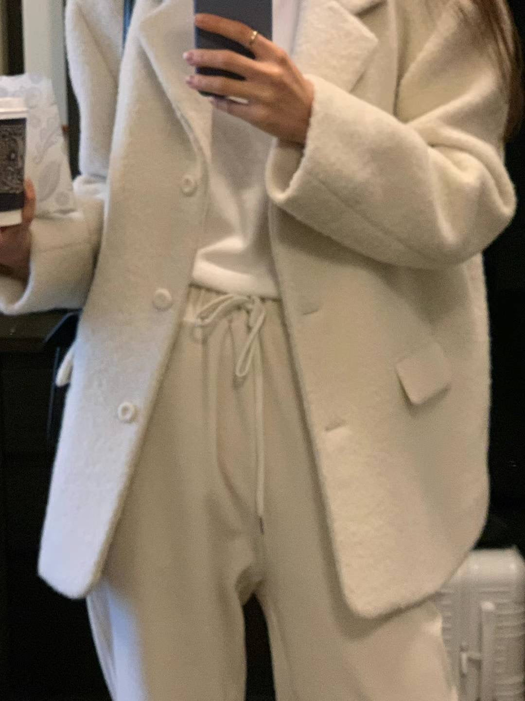 Ounce 韓国 lily alpaca jacket シャギージャケット Ounce lily alpaca jacket-3col – LEDAY