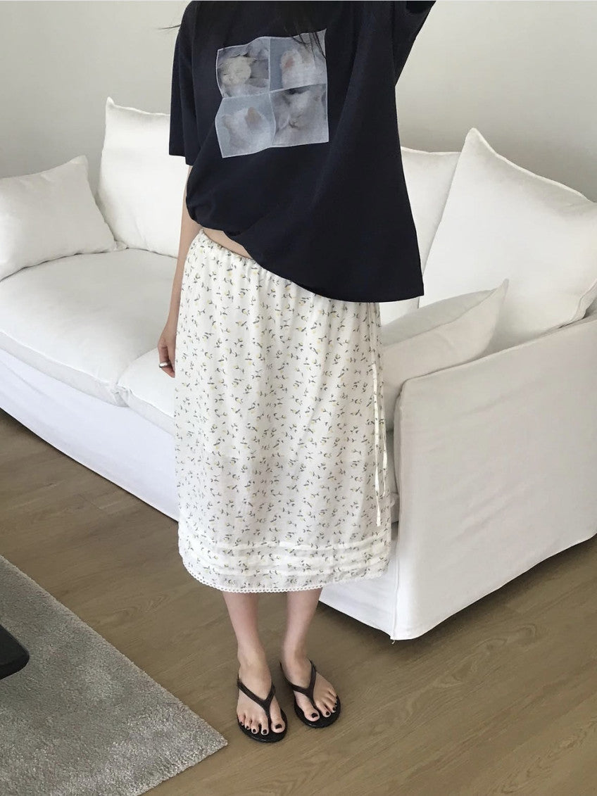 drop flower skirt-2col
