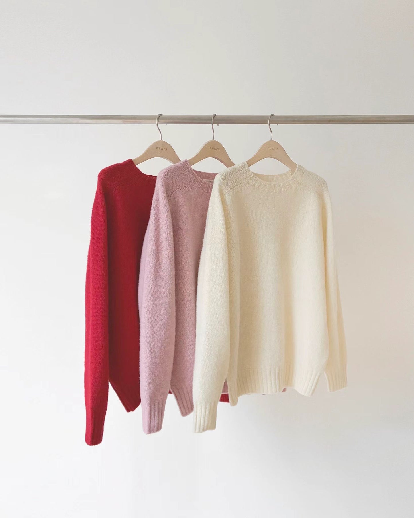 Ounce rosy brush shagidog knit-3col