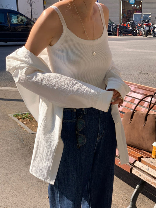 Sheer sleeveless-3col